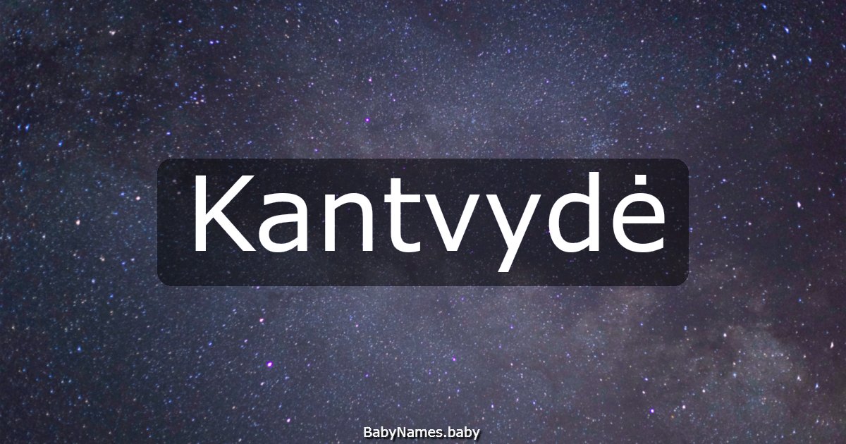 Kantvydė