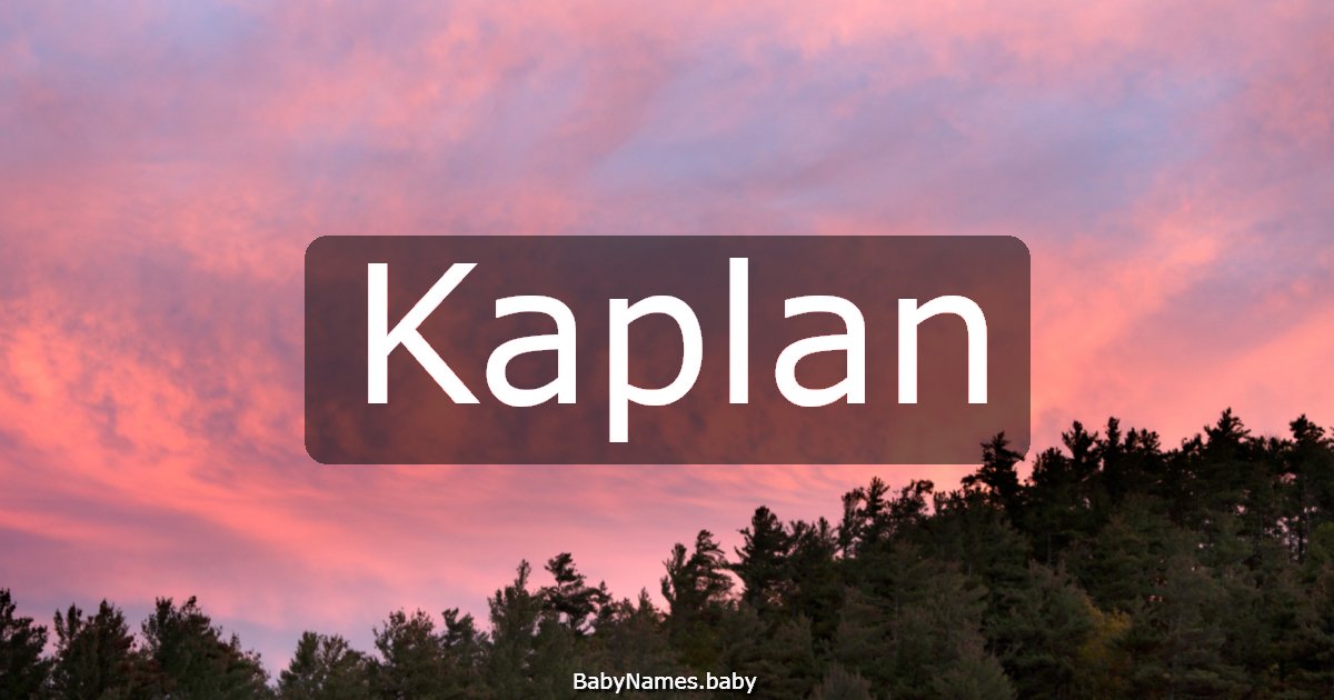 Kaplan