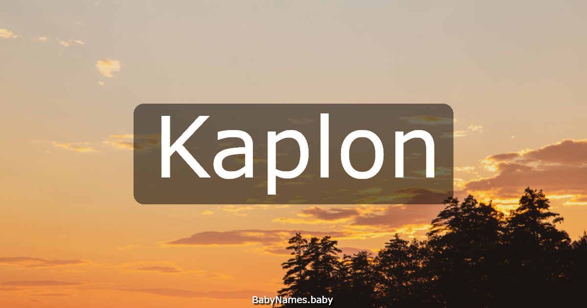Kaplon