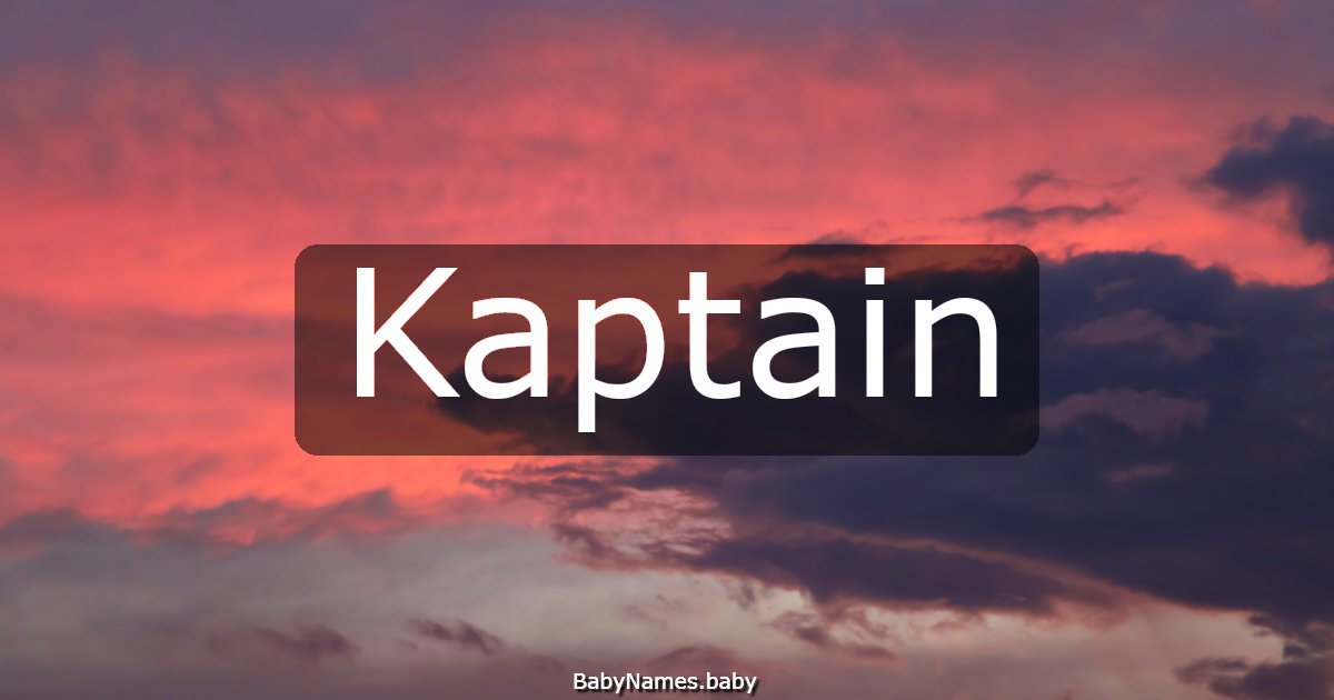 Kaptain