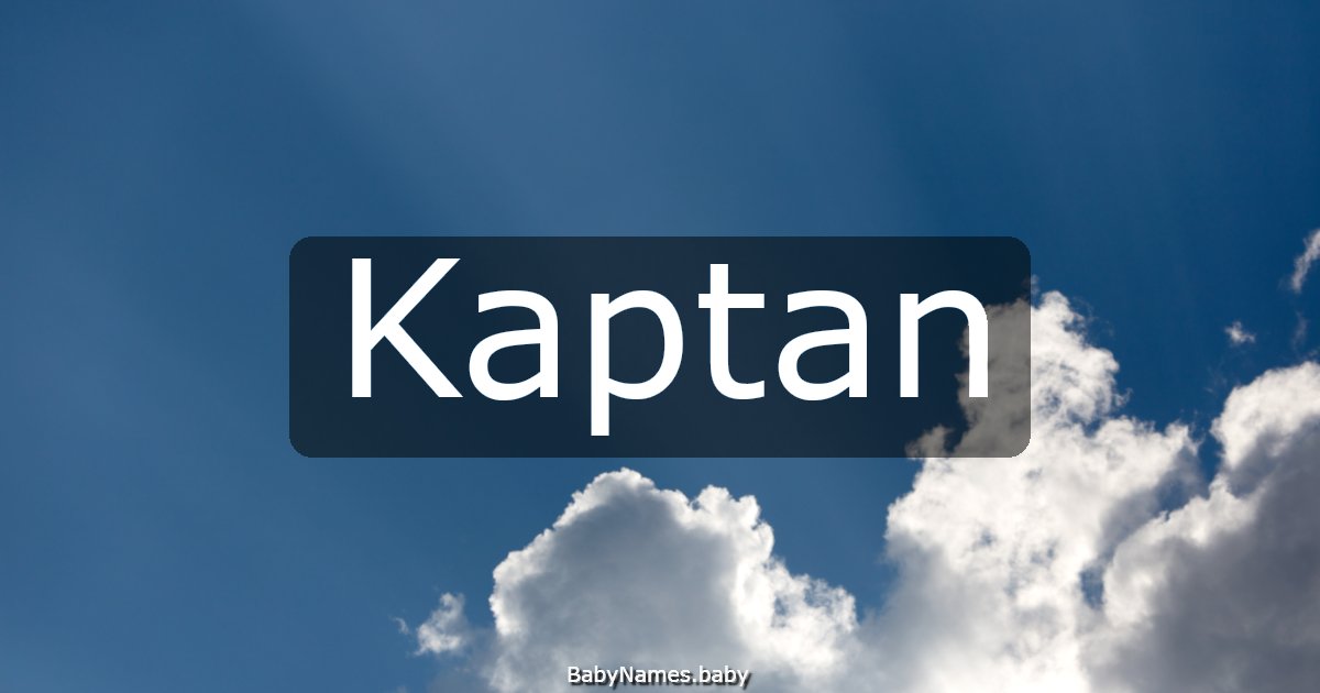 Kaptan