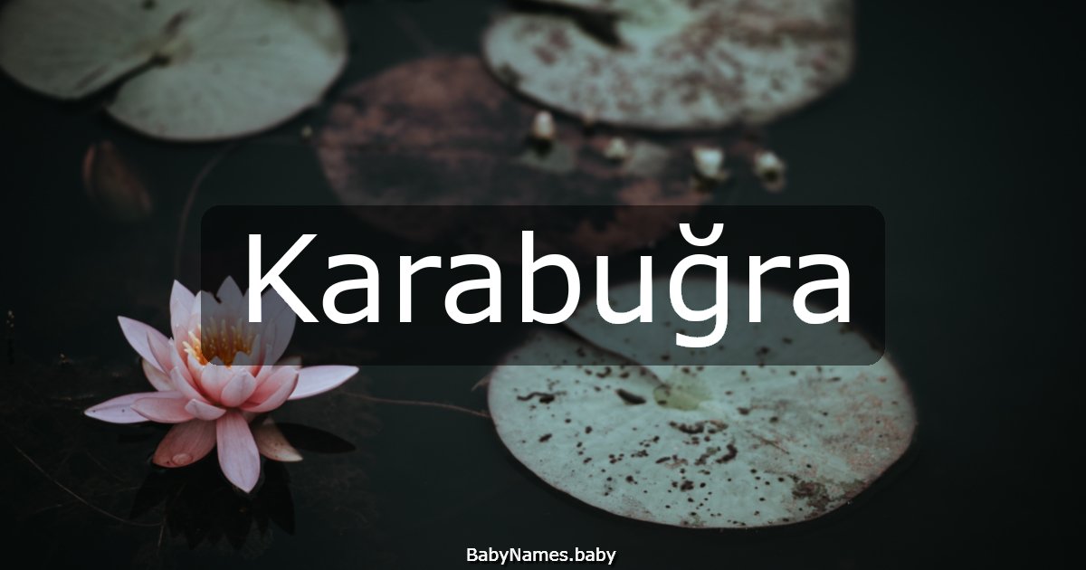 Karabuğra