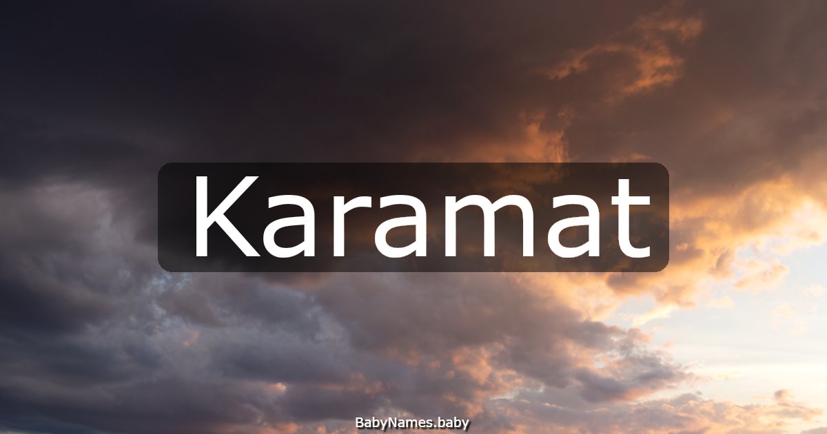 Karamat