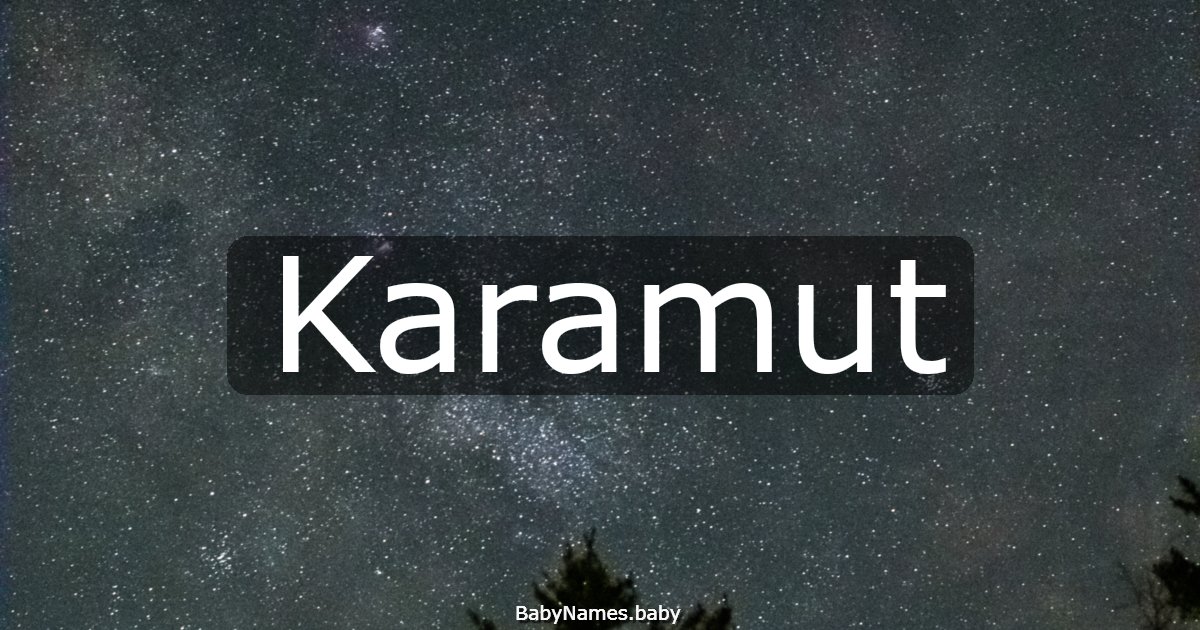 Karamut