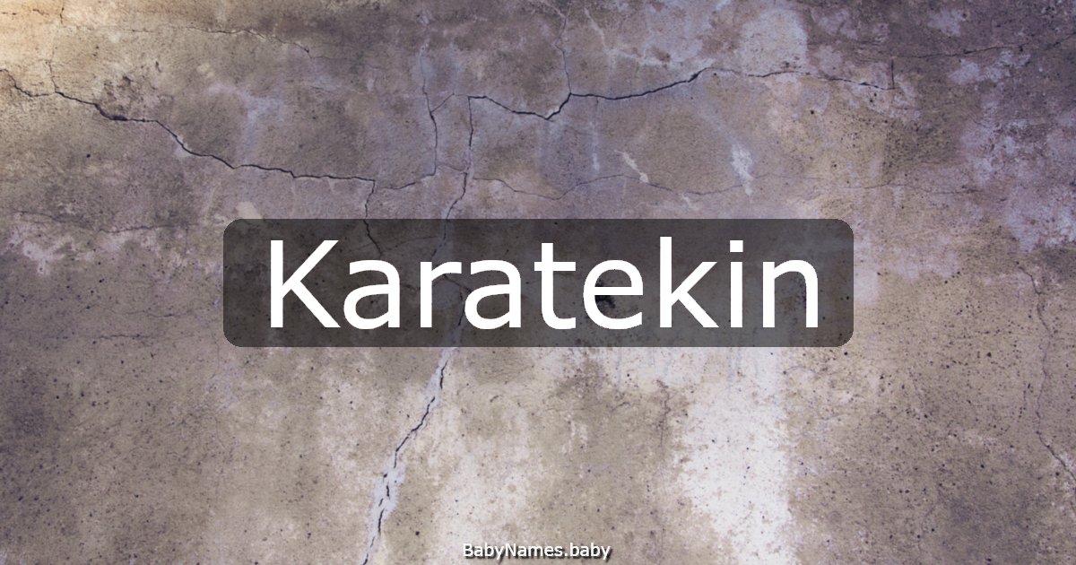 Karatekin
