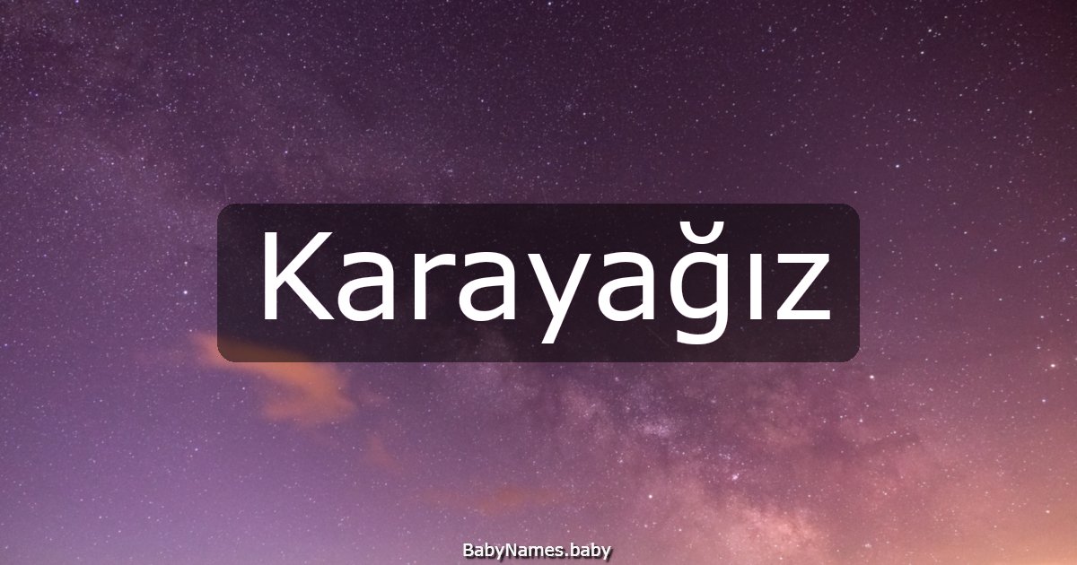 Karayağız