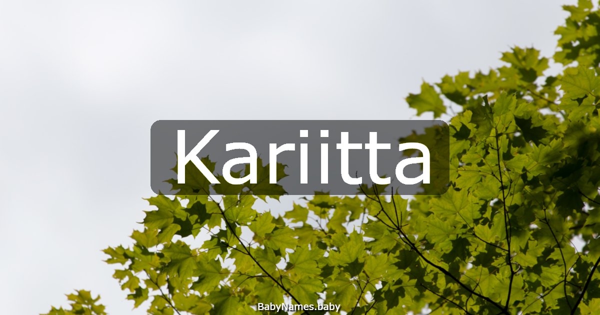 Kariitta