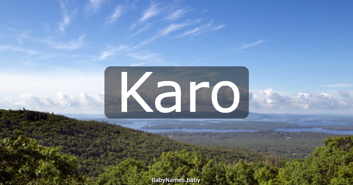 Karo