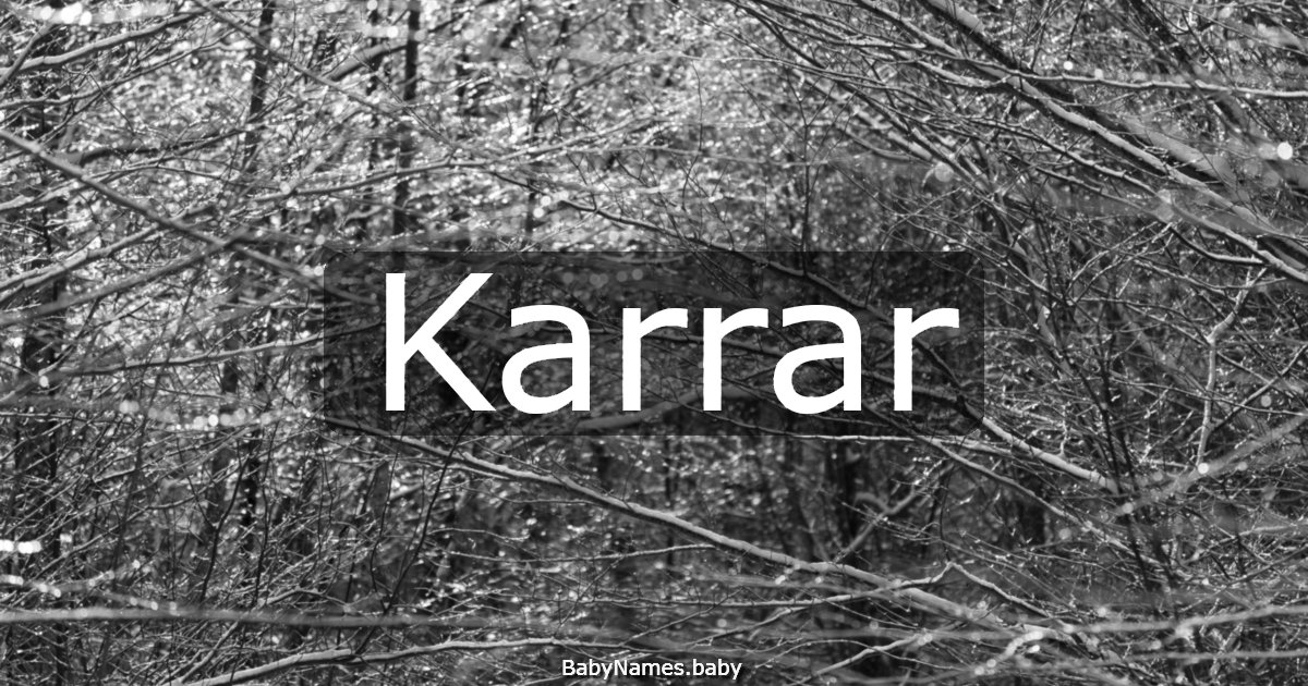 Karrar