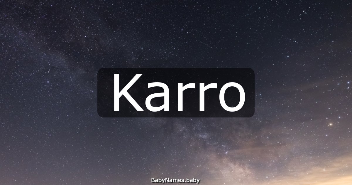 Karro