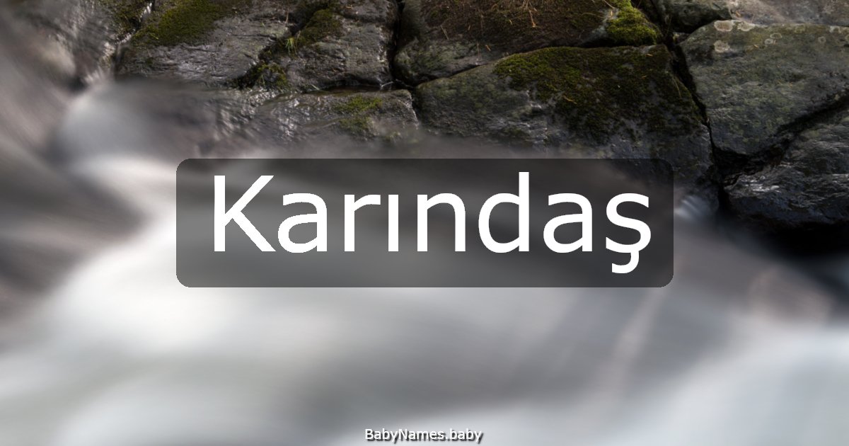 Karındaş