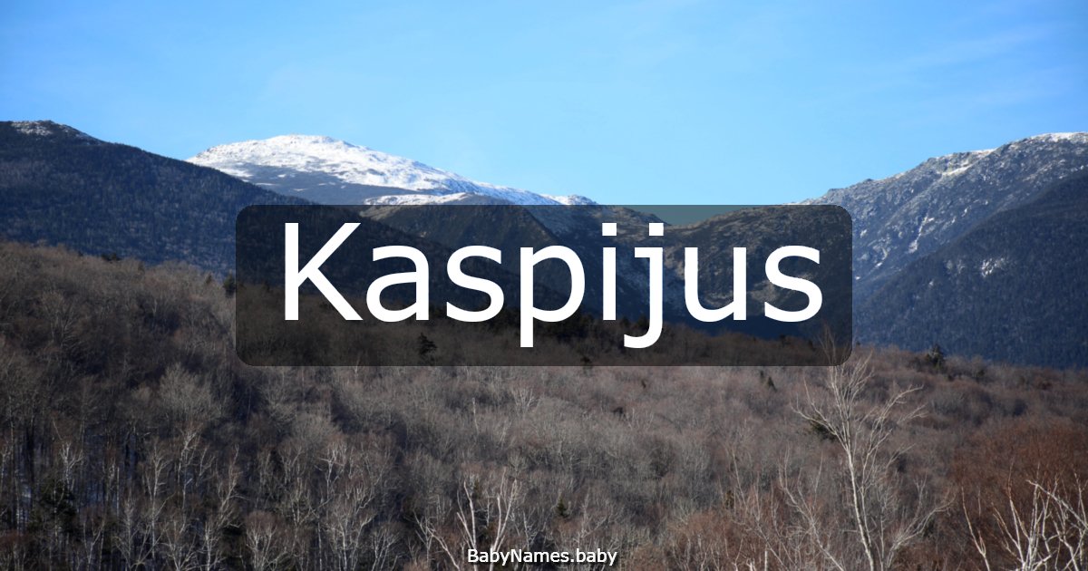 Kaspijus