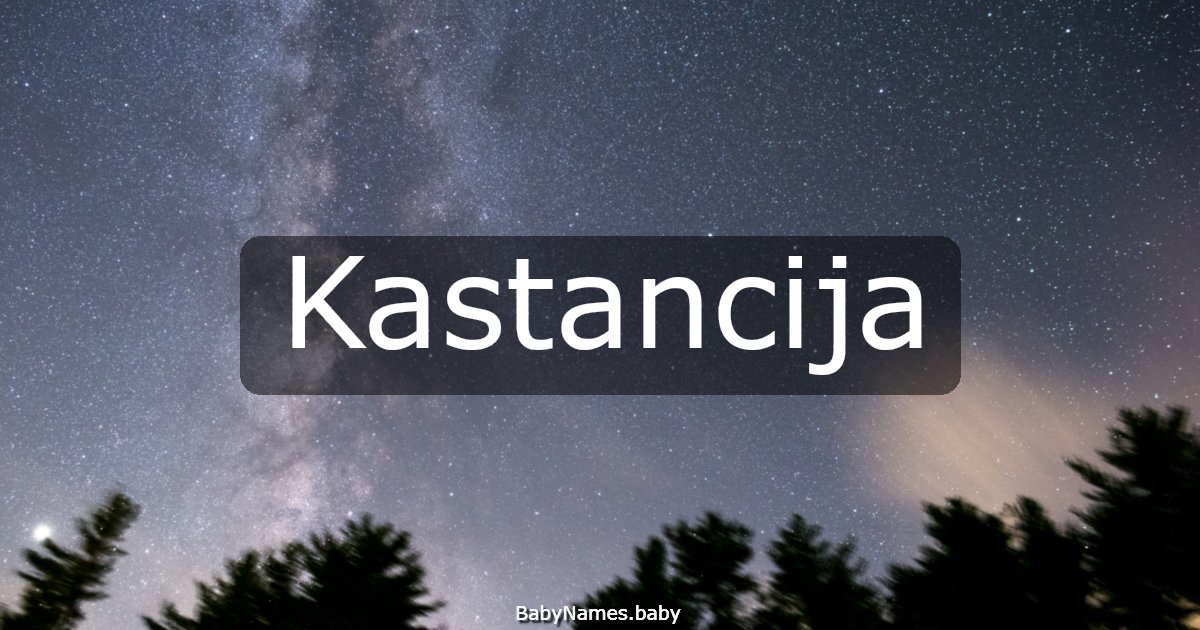 Kastancija