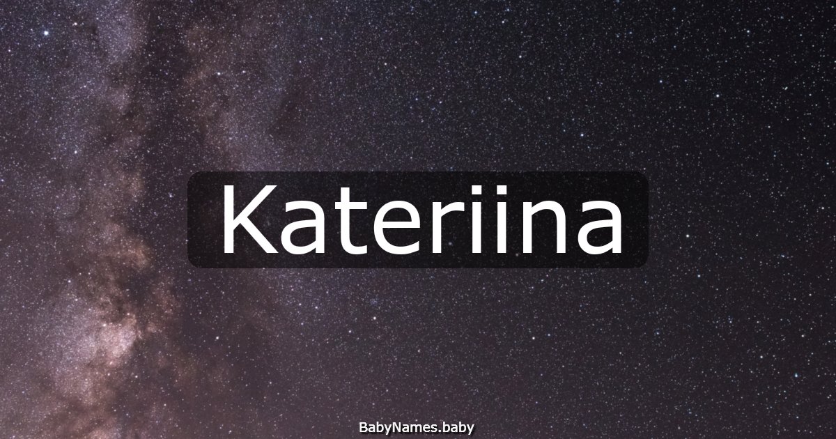 Kateriina