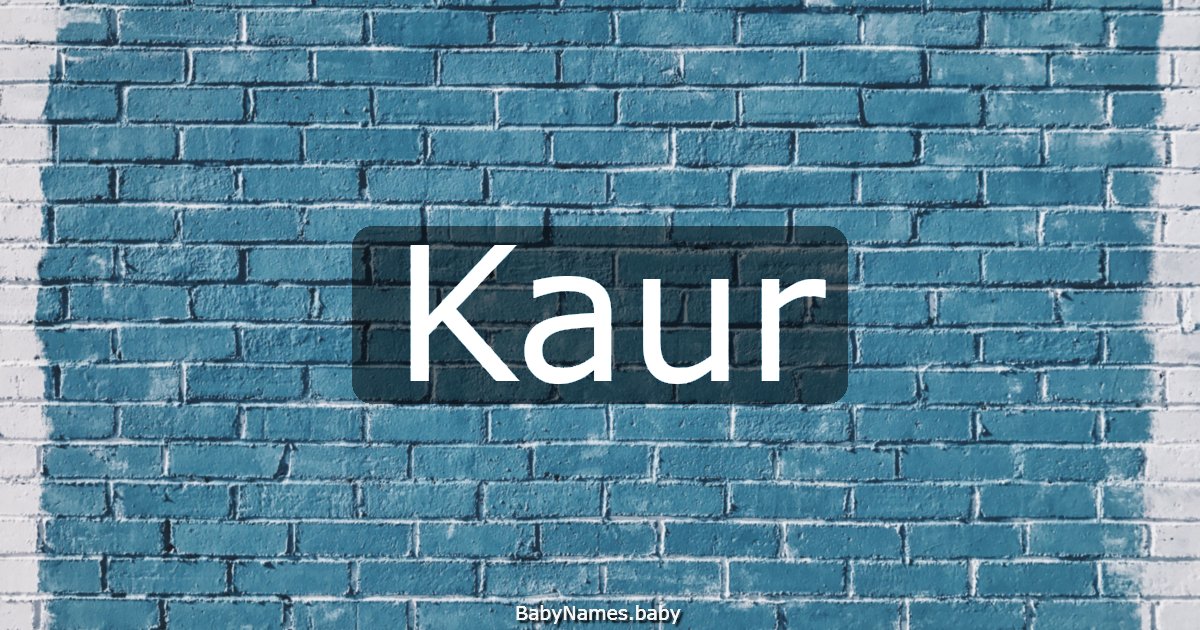 Kaur