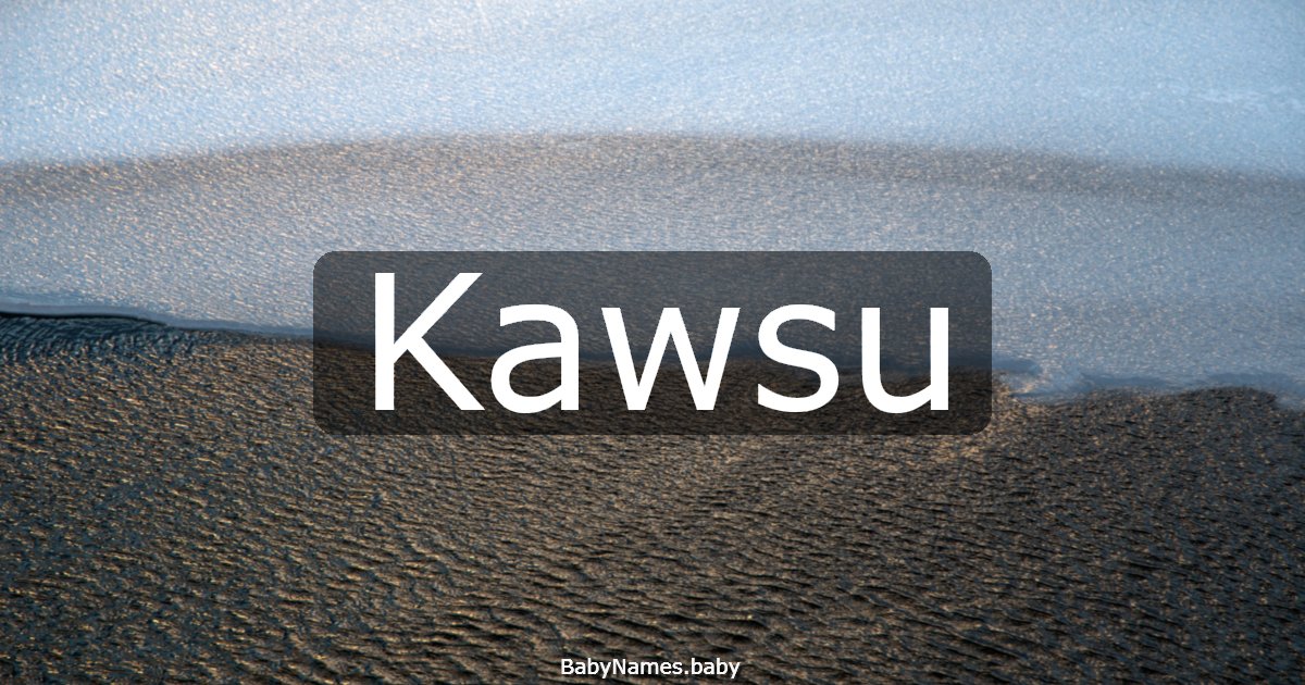 Kawsu