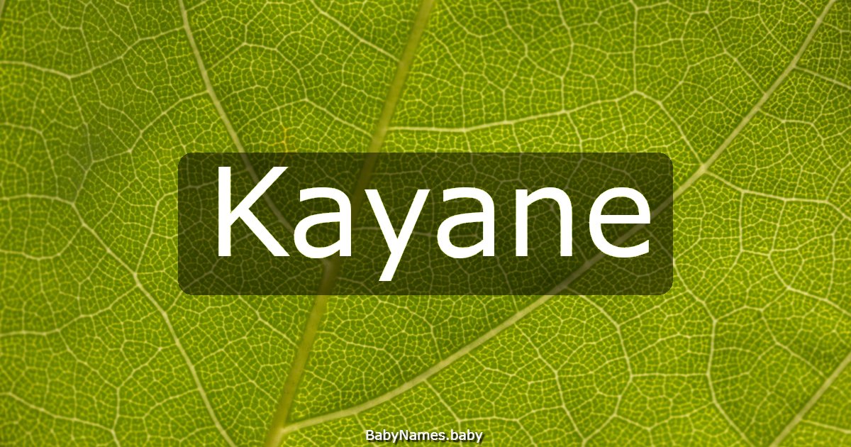 Kayane