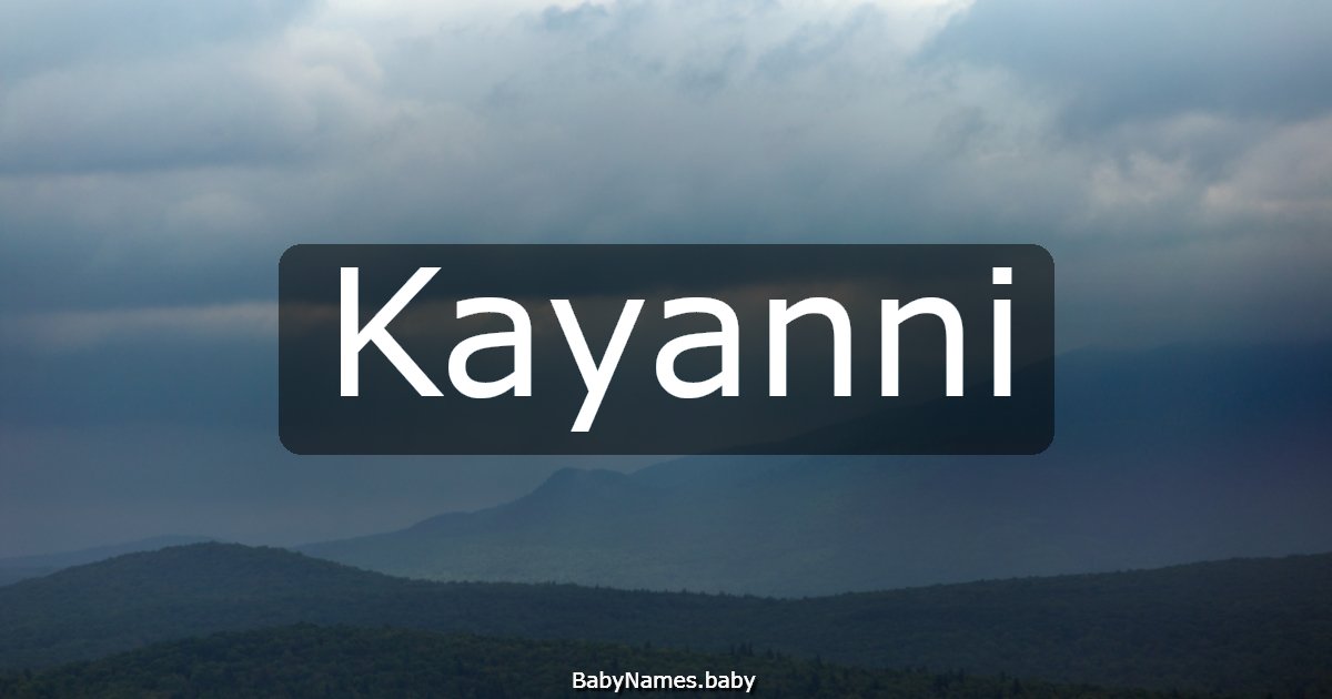 Kayanni