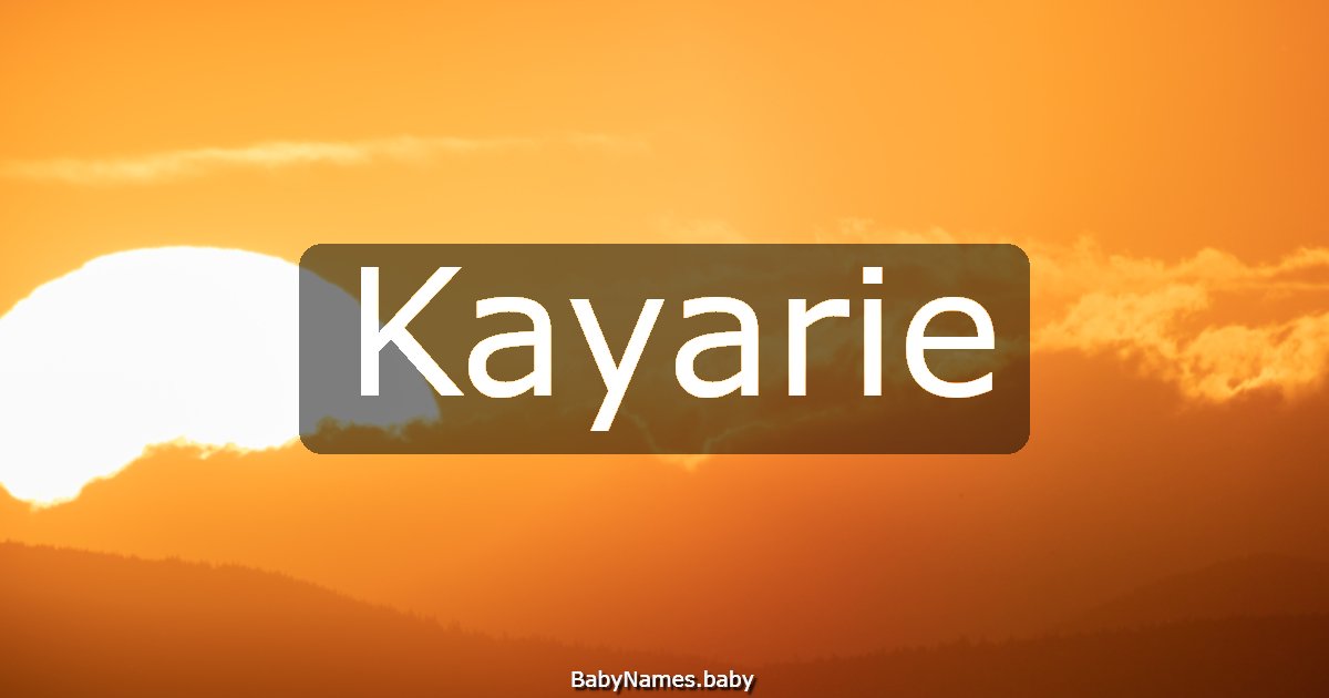 Kayarie