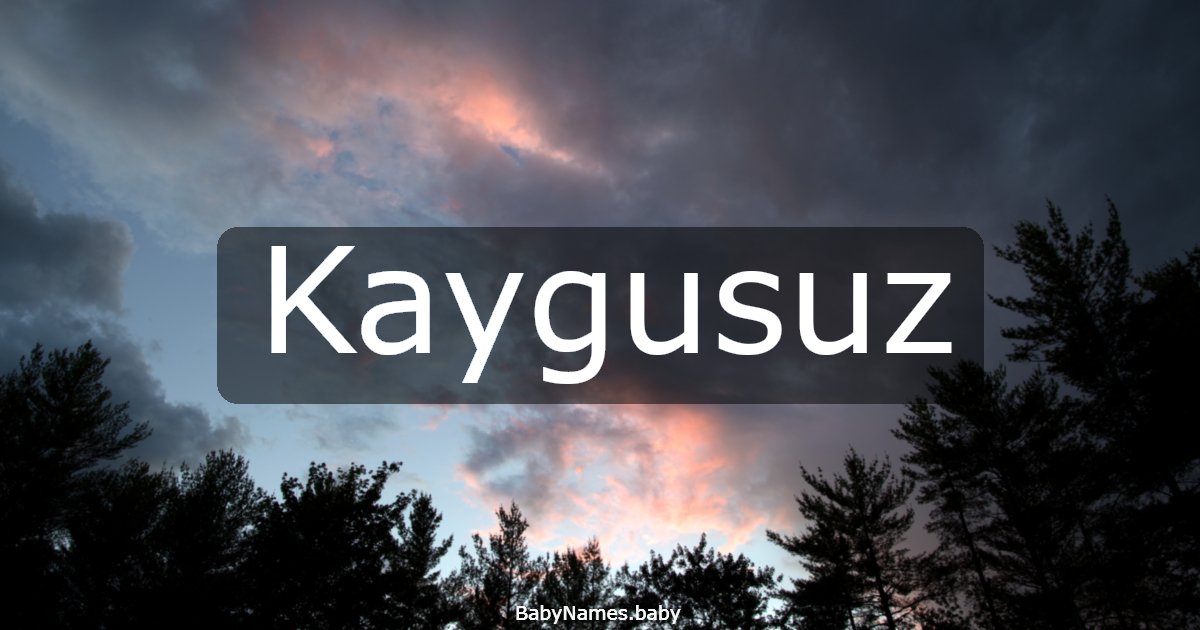 Kaygusuz