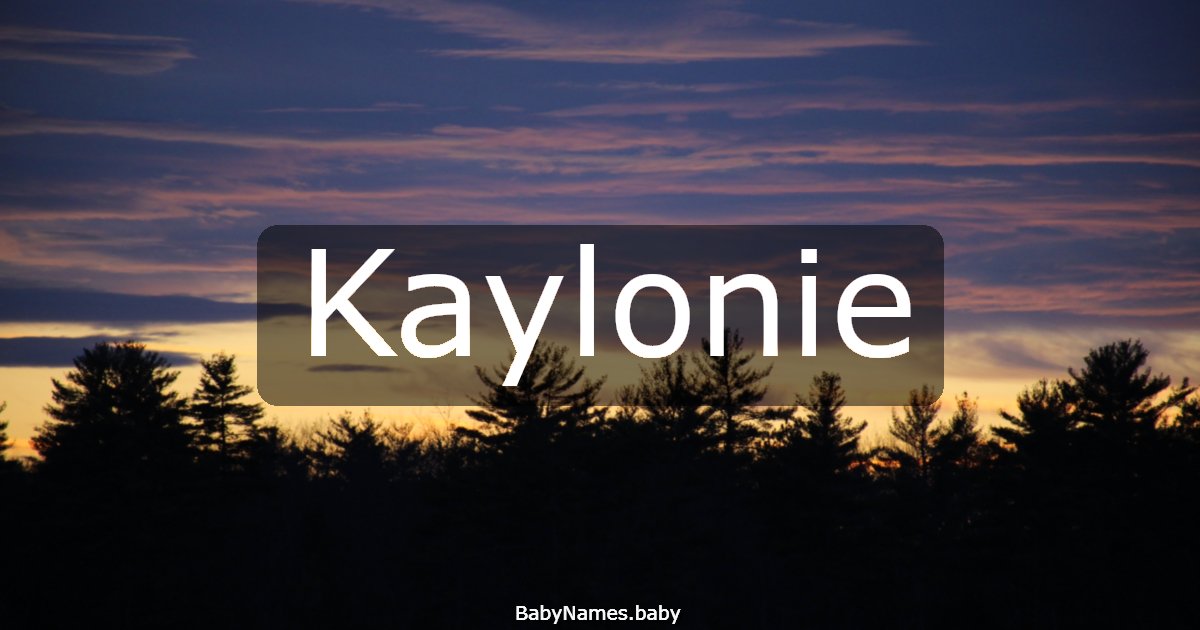 Kaylonie