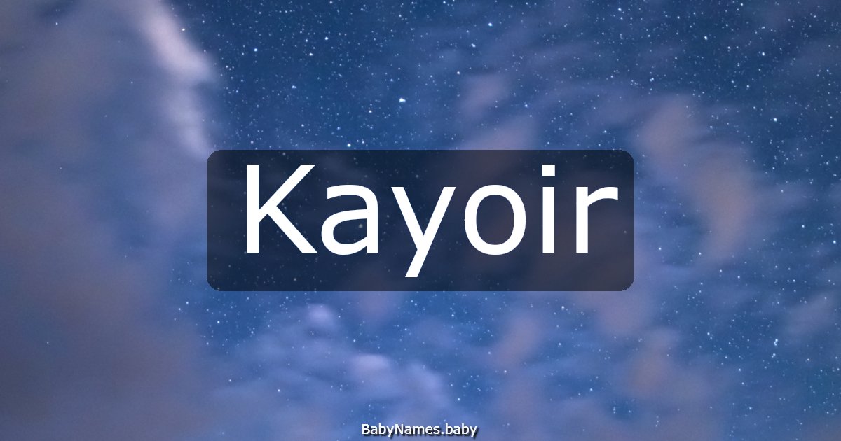 Kayoir