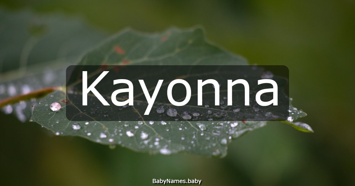 Kayonna