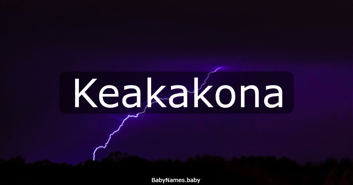 Keakakona