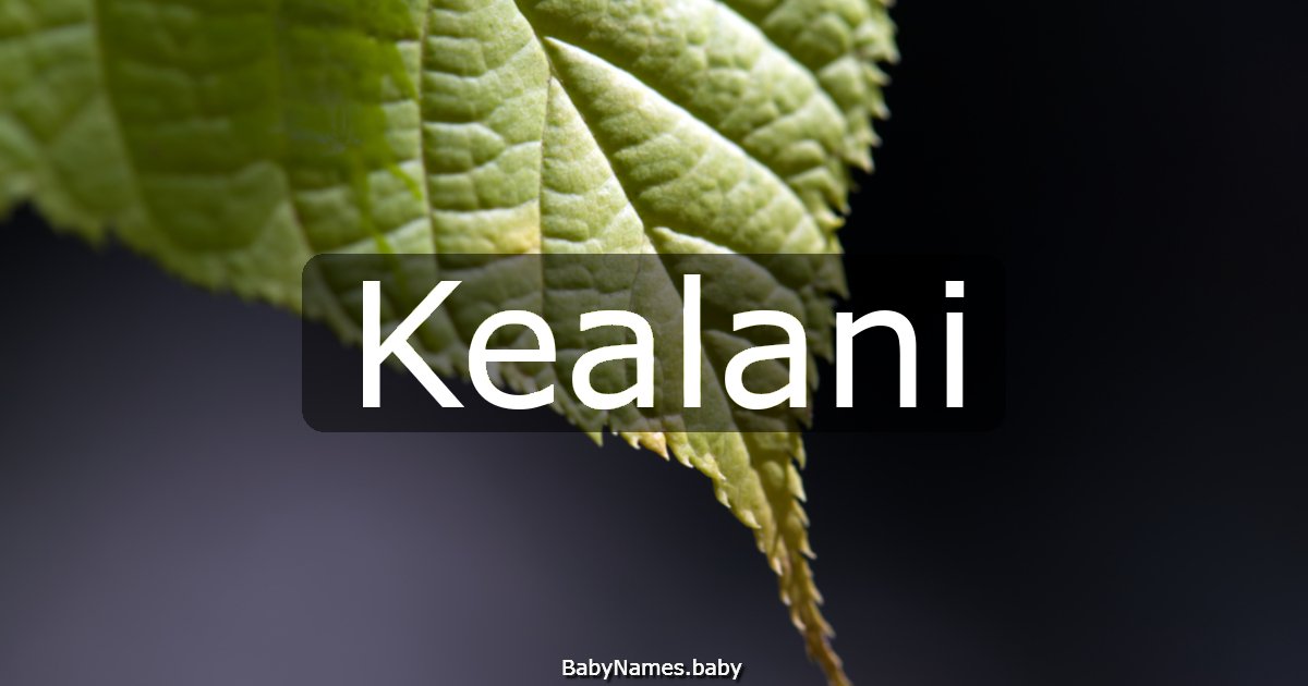 Kealani