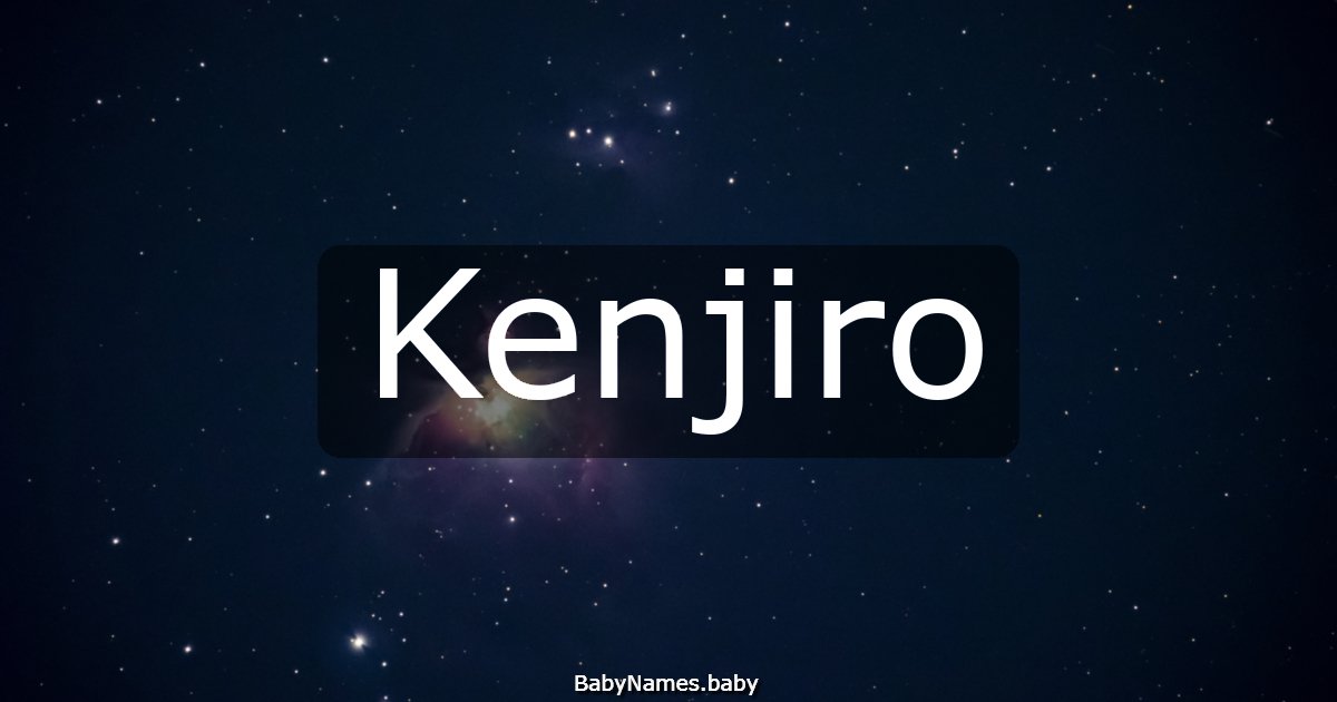 Kenjiro