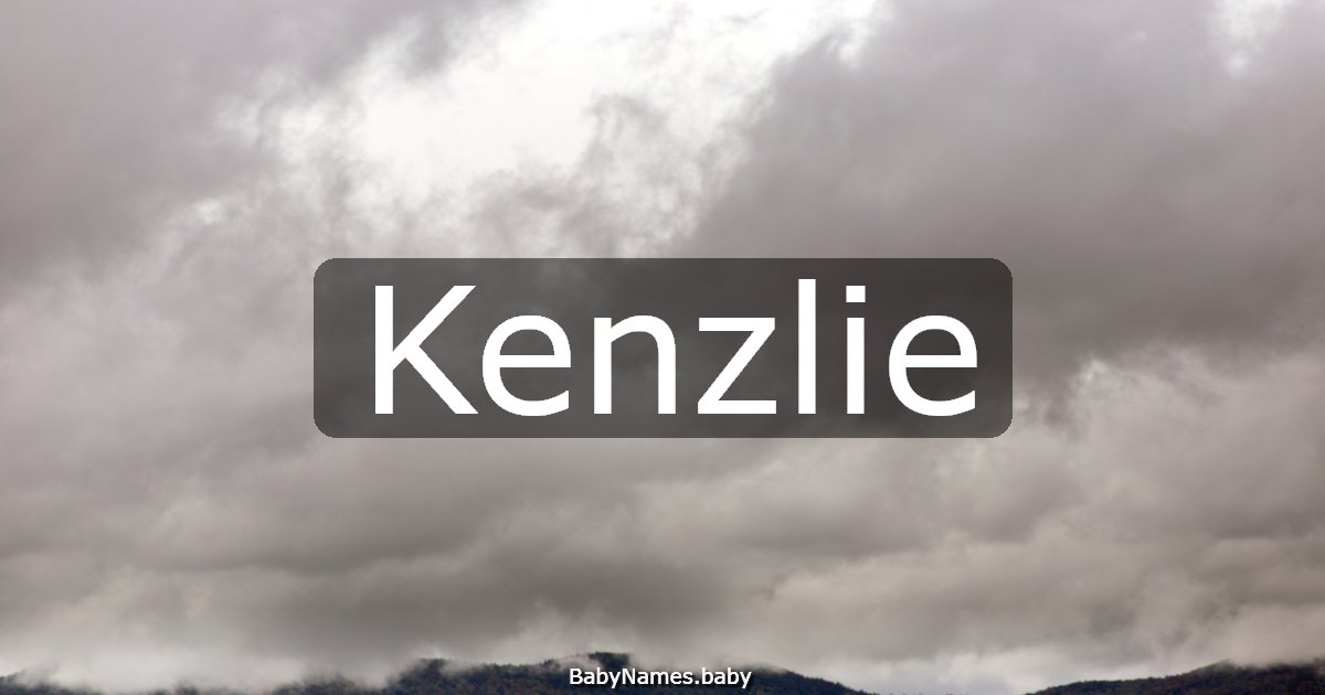 Kenzlie