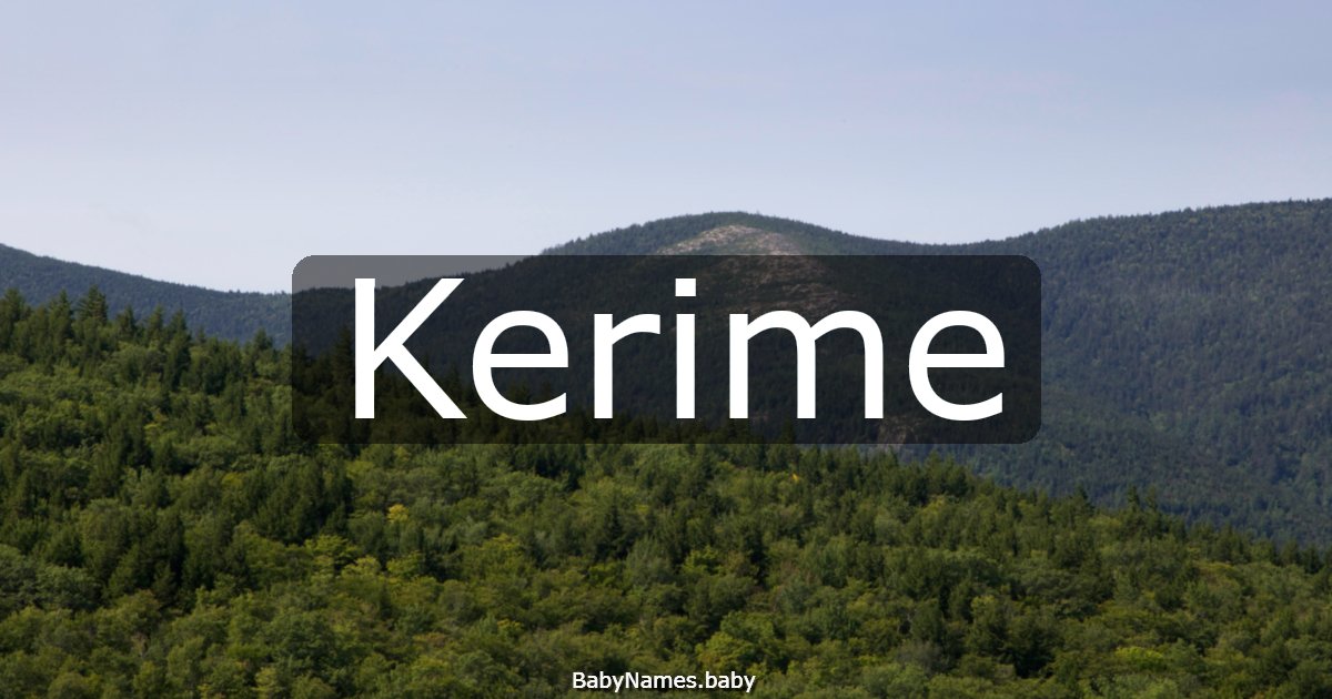 Kerime