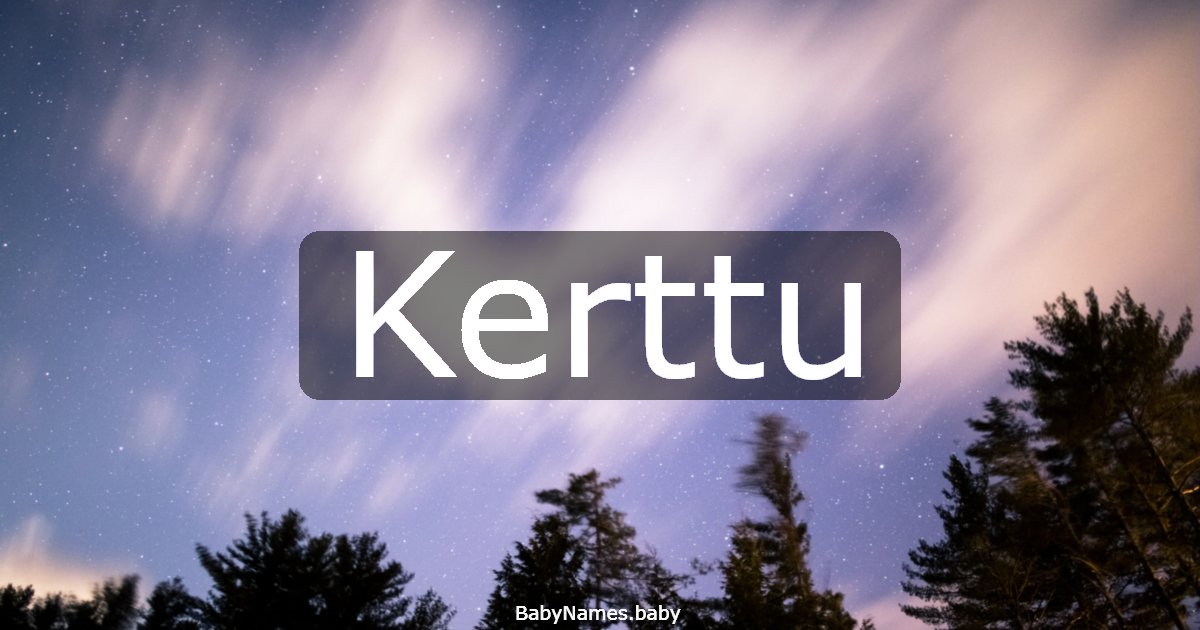 Kerttu