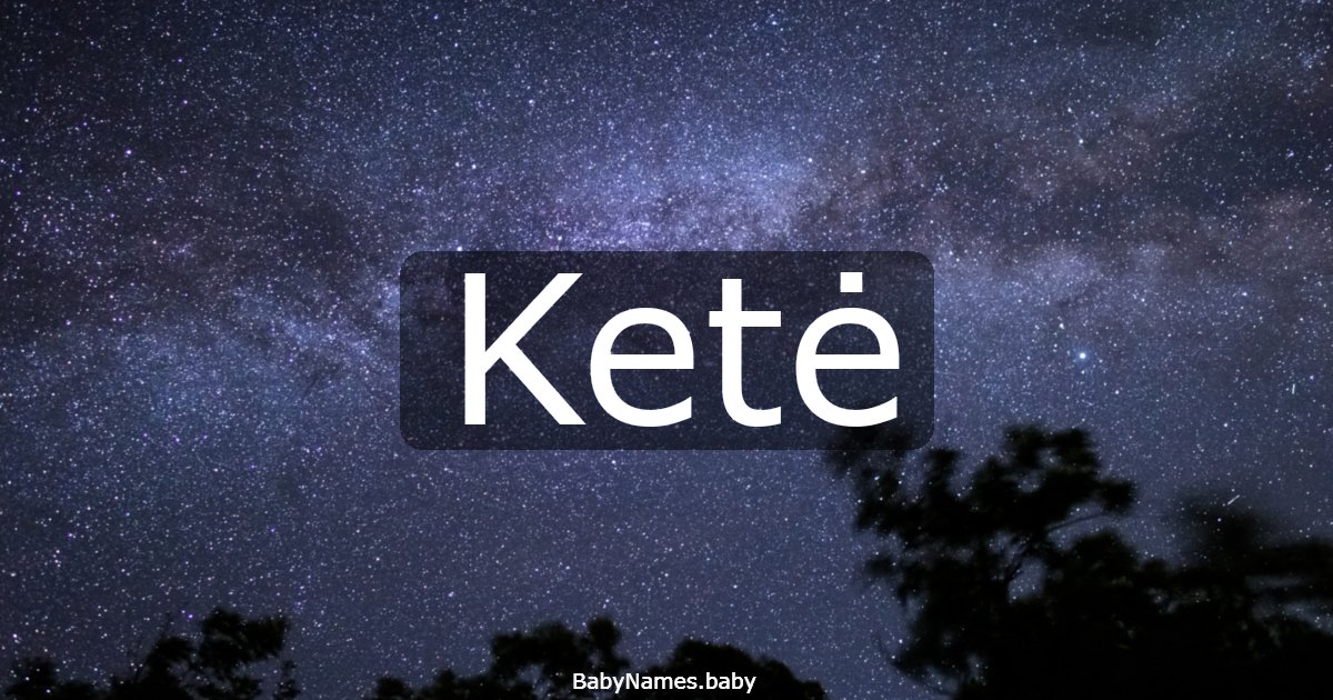 Ketė