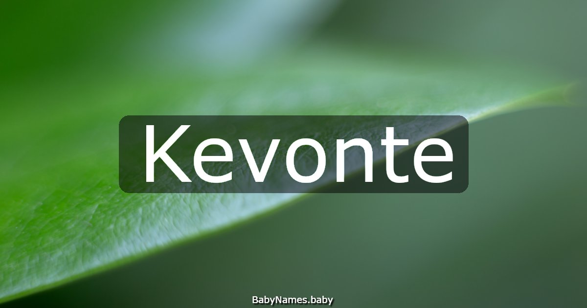Kevonte