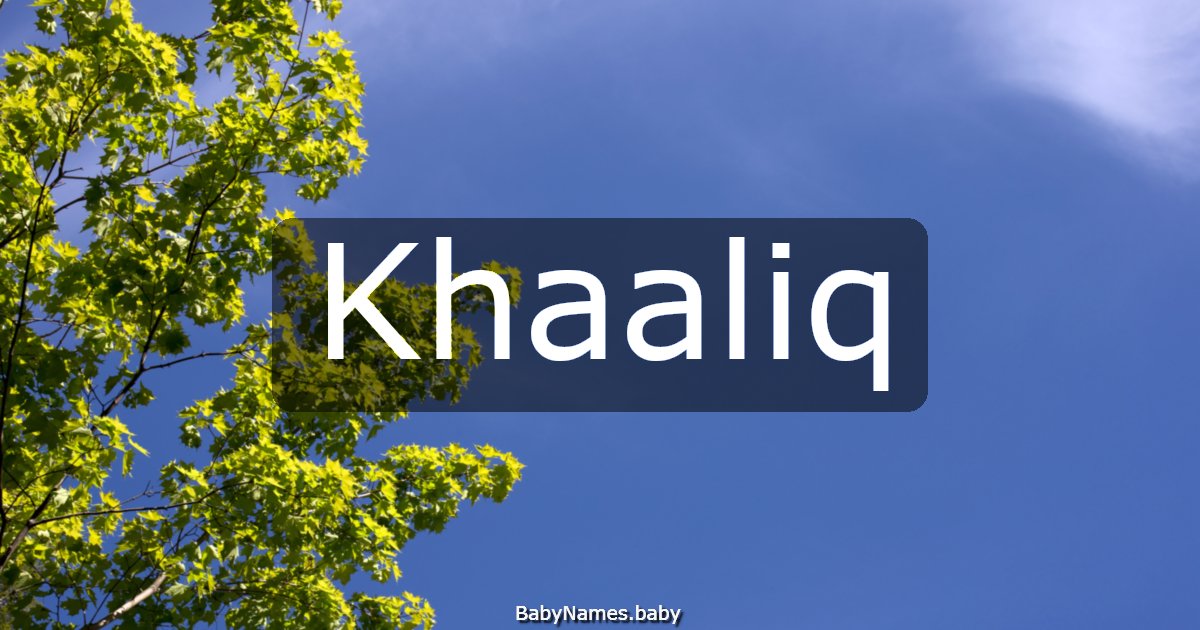 Khaaliq