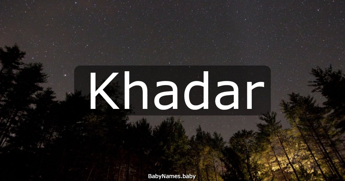 Khadar