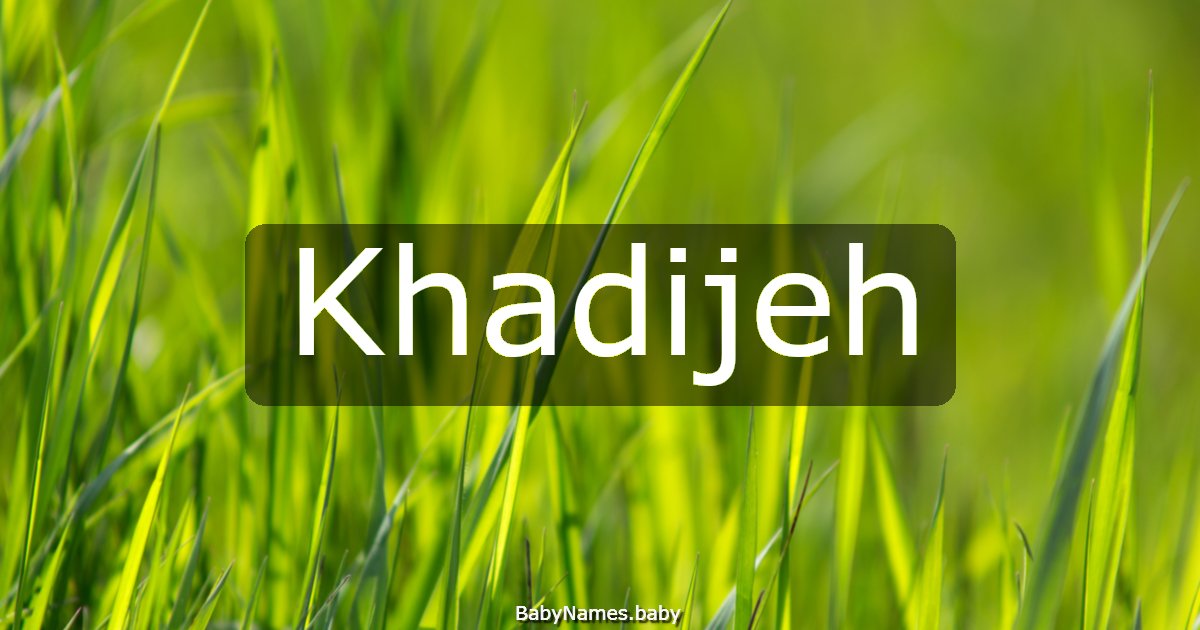 Khadijeh