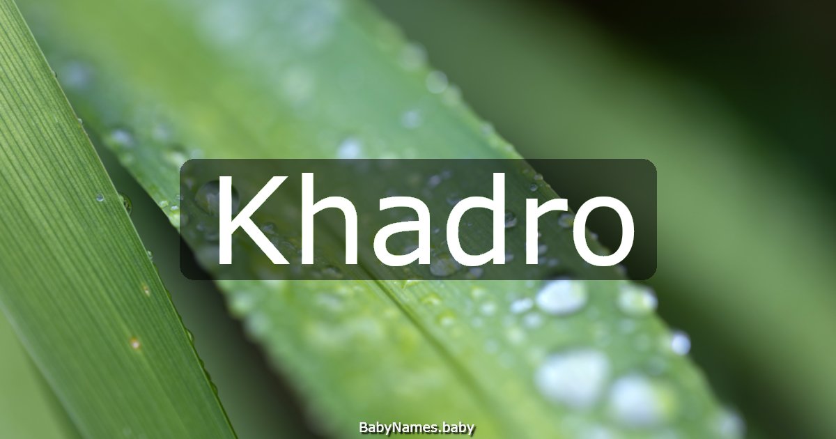 Khadro