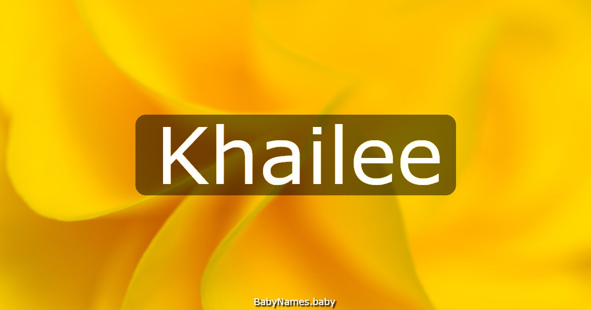 Khailee