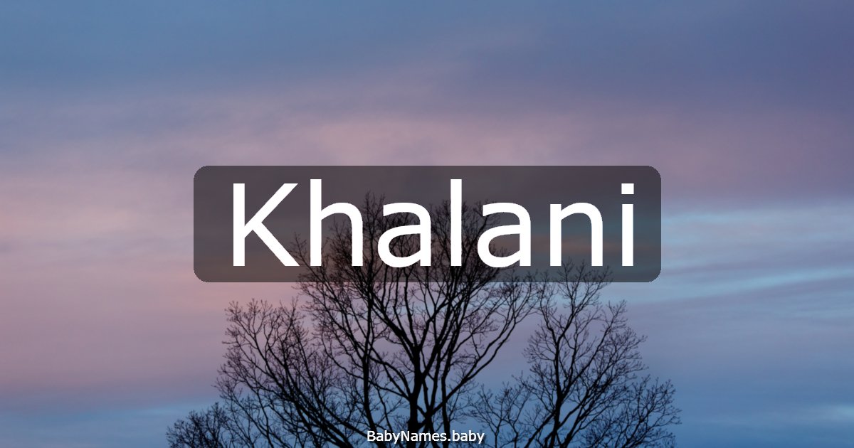 Khalani