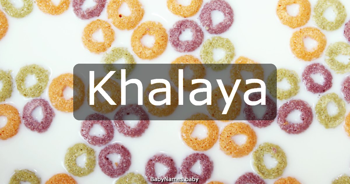 Khalaya