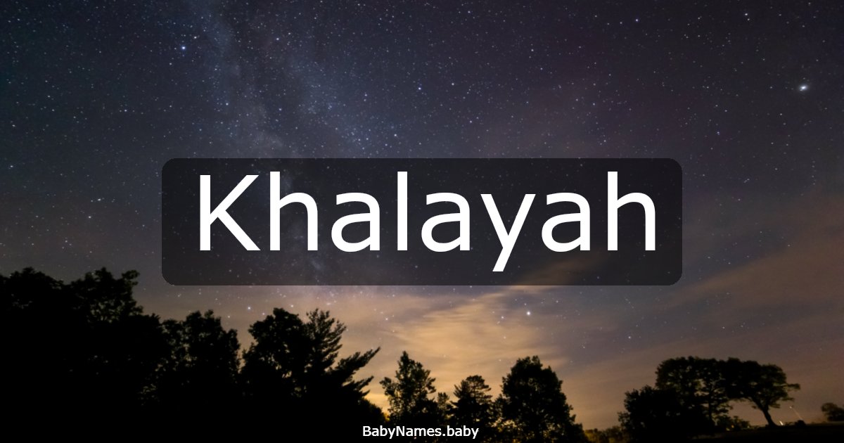 Khalayah