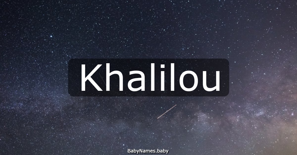 Khalilou