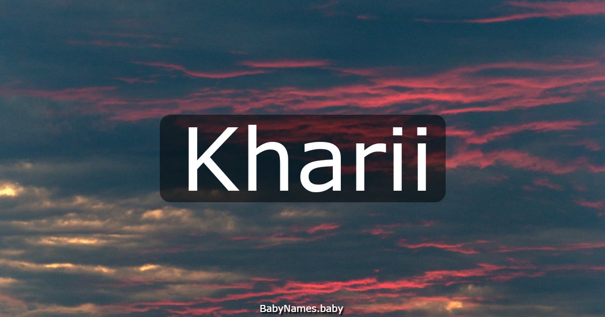 Kharii