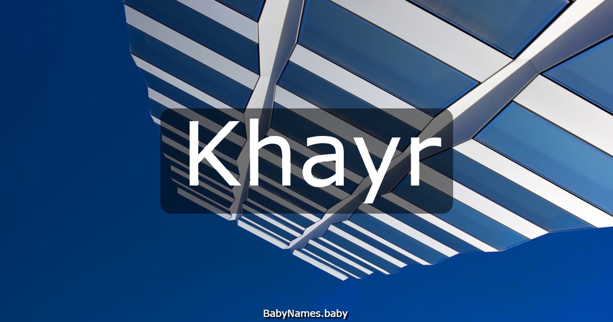 Khayr