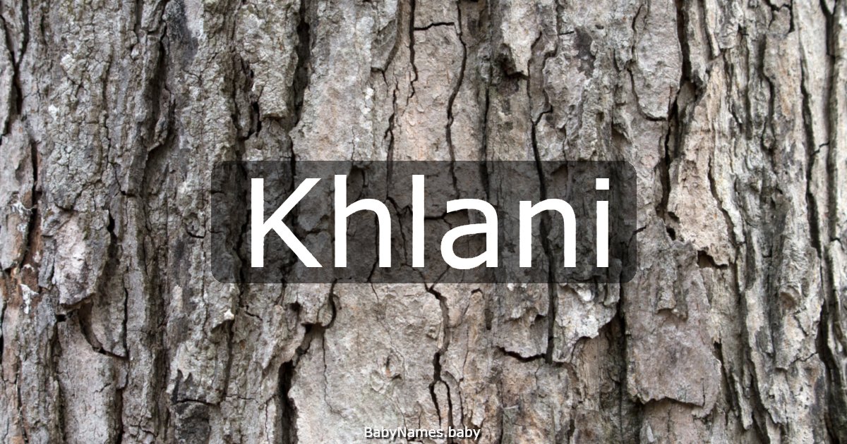 Khlani