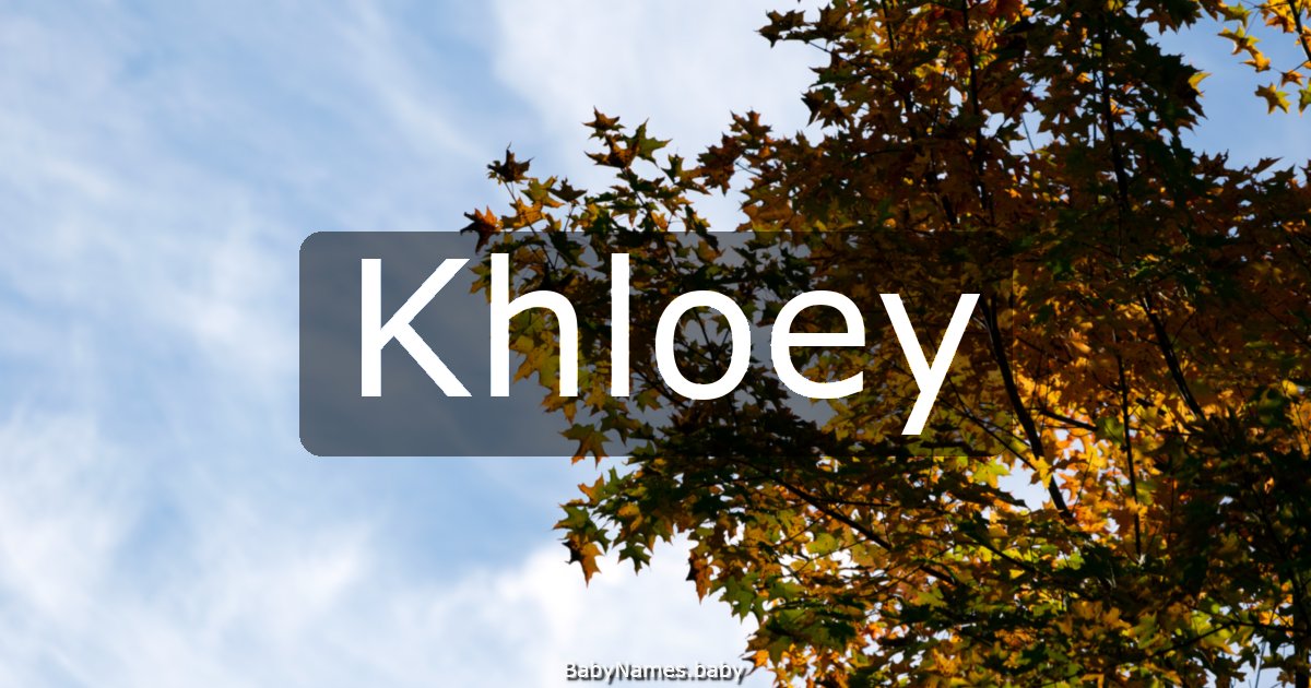 Khloey