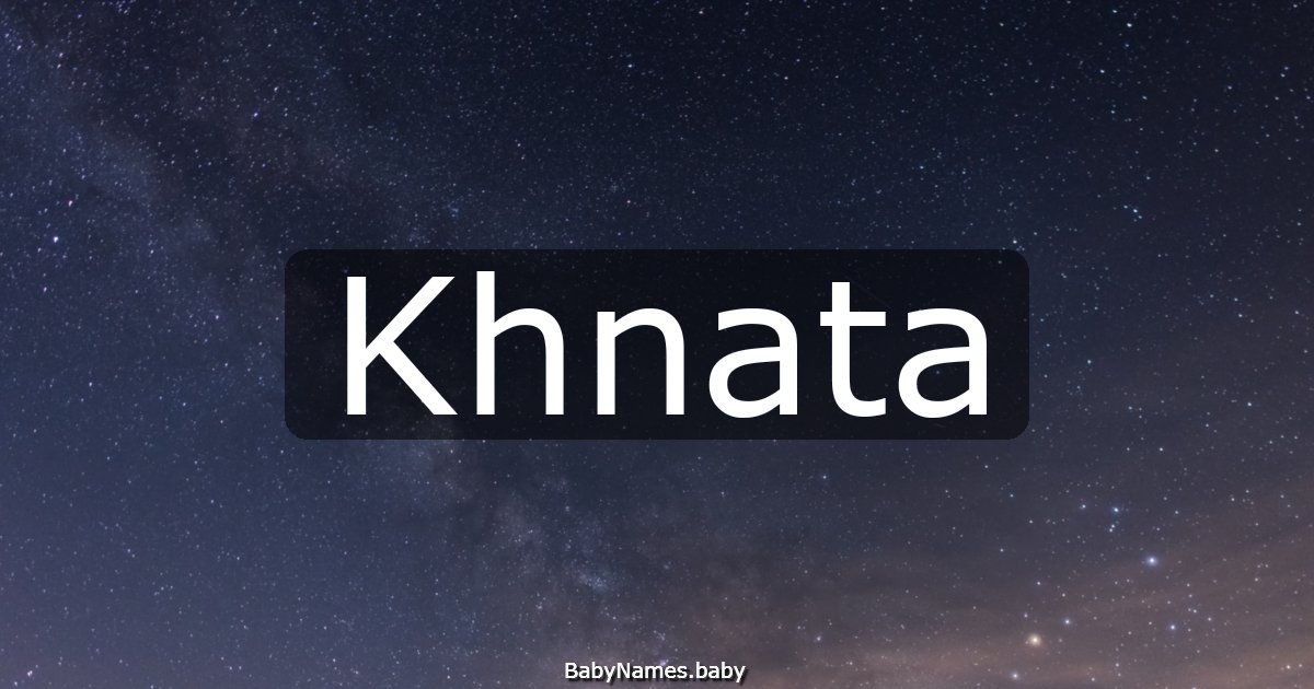 Khnata