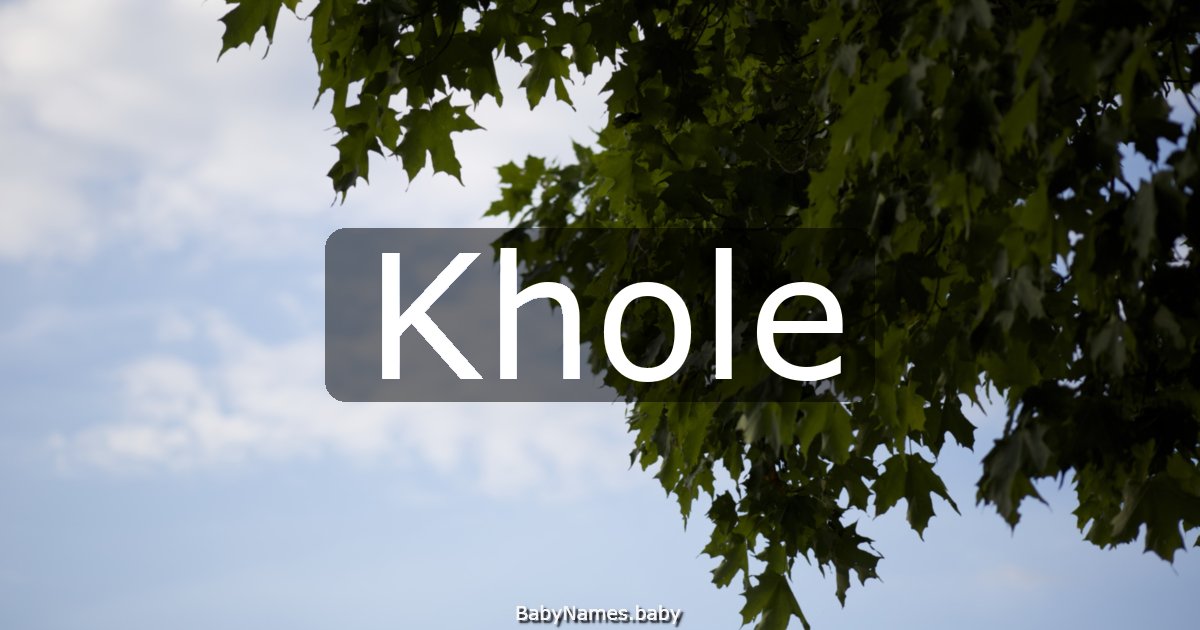 Khole